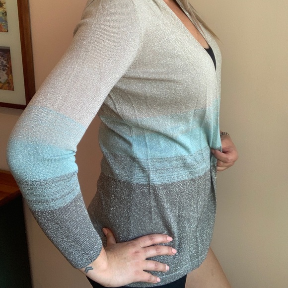 NWT Windsmoor Metallic Sparkly Cardigan Size Small - Picture 10 of 12